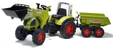  Claas Arion 540 Pedal traktor til børn m/Frontskovl + Dump Trailer