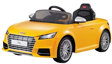 Audi TTS Roadster Gul ELBil til børn 12V m/2.4G Fjernbetjening