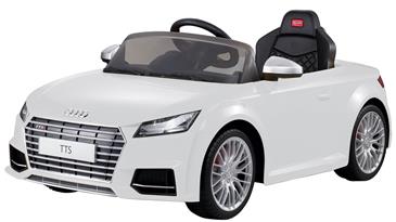 Audi TTS Roadster Hvid ELBil til børn 12V m/2.4G Fjernbetjening