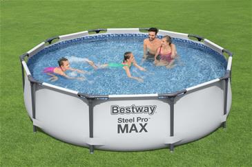  Bestway Steel Pro MAX Frame Pool 305 x 76cm m/filter pumpe-2