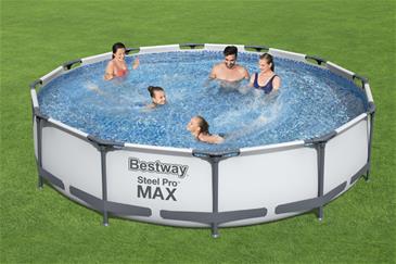  Bestway Steel Pro MAX Frame Pool 366 x  76cm m/filter pumpe -2
