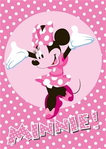 Disney Minnie Mouse Børne Tæppe Design 25 - 95 x 133 cm