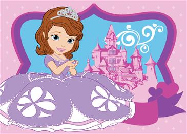 Disney Sofia den først tæppe til børn Design 03 - 95x133 cm