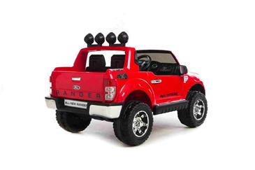 Ford Ranger til Børn 12V Rød, m/2.4G Remote, Gummihjul-10