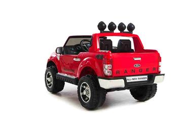 Ford Ranger til Børn 12V Rød, m/2.4G Remote, Gummihjul-6