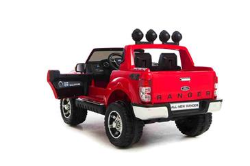 Ford Ranger til Børn 12V Rød, m/2.4G Remote, Gummihjul-7