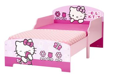 Hello Kitty Træ Junior Pink børneseng (140cm)