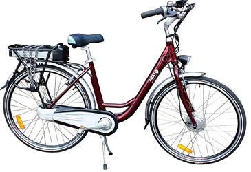 MCU EL Cykel Comfort Rød 28'' m/7 indvendige Shimano gear