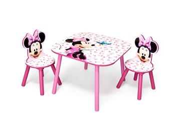 Minnie Mouse Bord og Stole Hvid/Pink