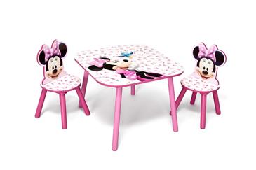 Minnie Mouse Bord og Stole Hvid/Pink-2