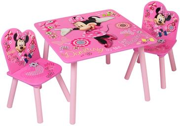 Minnie Mouse bord med stole Sæt