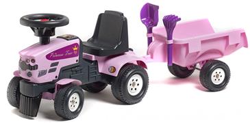 Prinsesse Gå-Traktor med Trailer