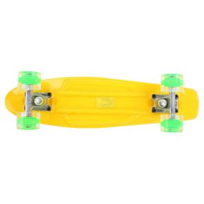  Maronad Retro Minicruiser Skateboard  m/LED Lys og ABEC7, Gul-3