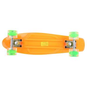  Maronad Retro Minicruiser Skateboard  m/LED Lys og ABEC7, Orange-3
