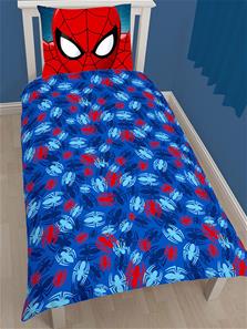 Spiderman 2i1 Sengetøj - 100 procent bomuld-2