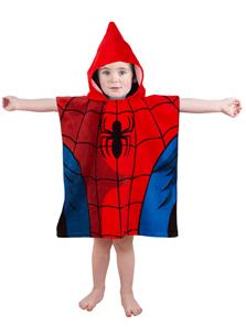 Spiderman Poncho Badehåndklæde med hætte