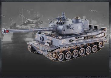 ZEGAN German Tiger Fjernstyret IR Battle Tank  1:28, 2.4G (99814)