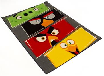 Angry Birds gulvtæppe til børn 133x95-2