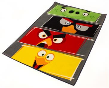 Angry Birds gulvtæppe til børn 133x95-3