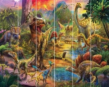 Dinosaur Landskab tapet 243 x 305 cm-2