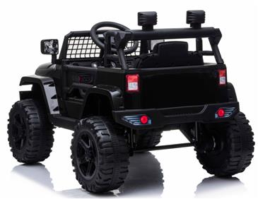 EL Børne Black SUV 12V m/2.4G + Gummihjul + Lædersæde-5