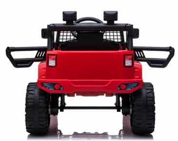 EL Børne Red SUV 12V m/2.4G + Gummihjul + Lædersæde-3