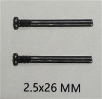 Guokai screws 2,5X26 MM (2 stk)