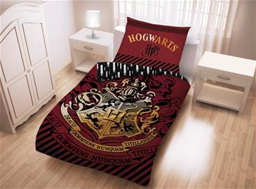 Harry Potter Hogwarts Sengetøj 2i1 Design 1 - 100 Procent Bomuld-2