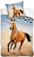 Heste Sengetøj 140 x 200 cm, 100 procent bomuld