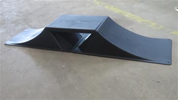 MCU-Sport Skate  Mini Rampe 126 x 30,5 x 17  cm-6
