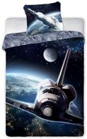 Space Rumfartøj Sengetøj 140x200 cm - 100 procent bomuld