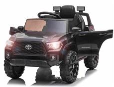 Toyota Tacoma ELBil til børn 12V m/Lædersæde og 2.4G Fjernbetjening, Sort