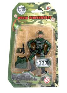 World Peacekeepers 1:18 Militær actionfigur Singepack 1E-2