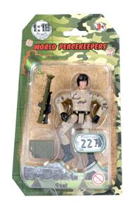 World Peacekeepers 1:18 Militær actionfigur Singepack 2B-2