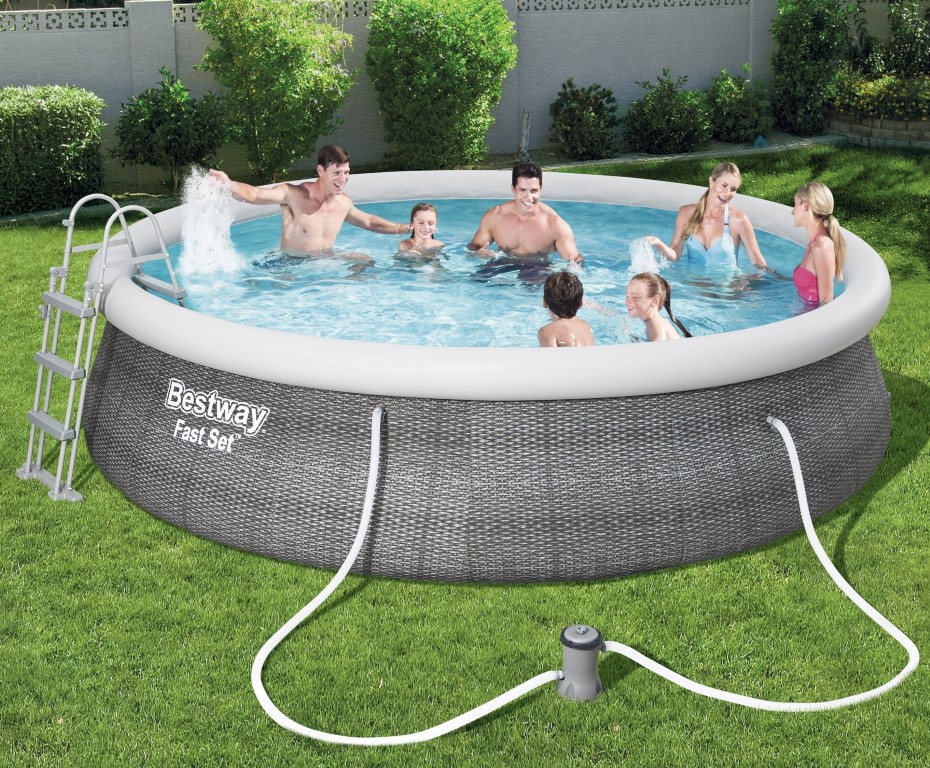 Billede af Bestway Fast Set Pool Sæt 457 x 107 cm m/pumpe og stige