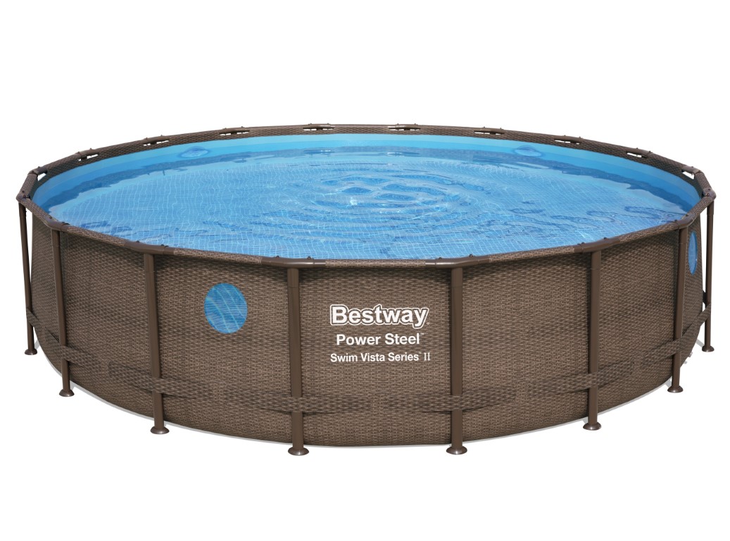 Se Bestway Power Steel Swim Vista II 549 x 122 cm m/pumpe, stige m.v. hos MM Action