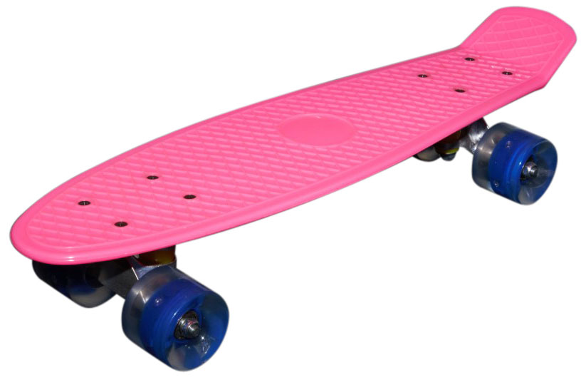 MCU-Sport  Pink LED Skateboard m/LED Lys + ABEC7