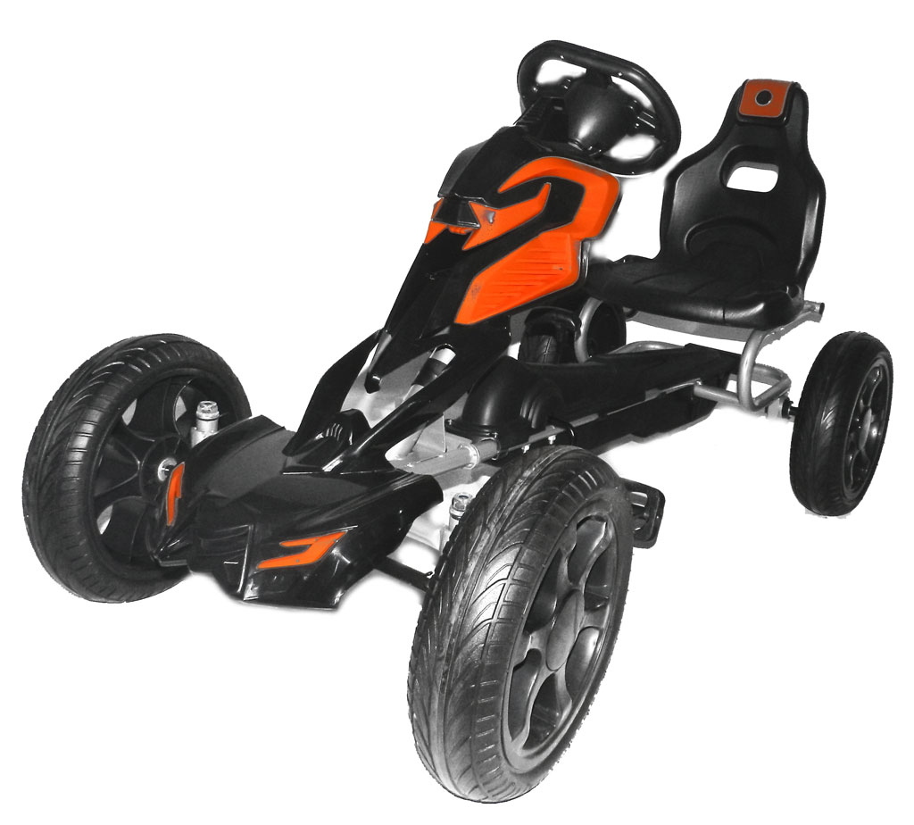 MegaLeg Pedal Gokart Orange til børn 4-8 år kr. 1.095,00,-