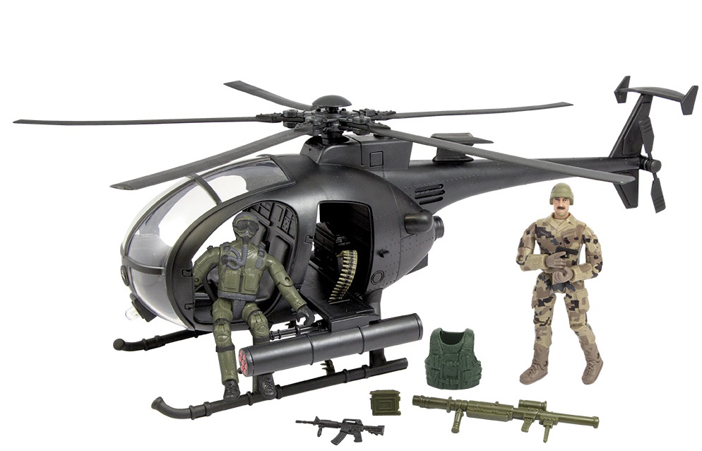 Billede af World Peacekeepers 1:18 Kamp Helikopter inkl. 2 figurer
