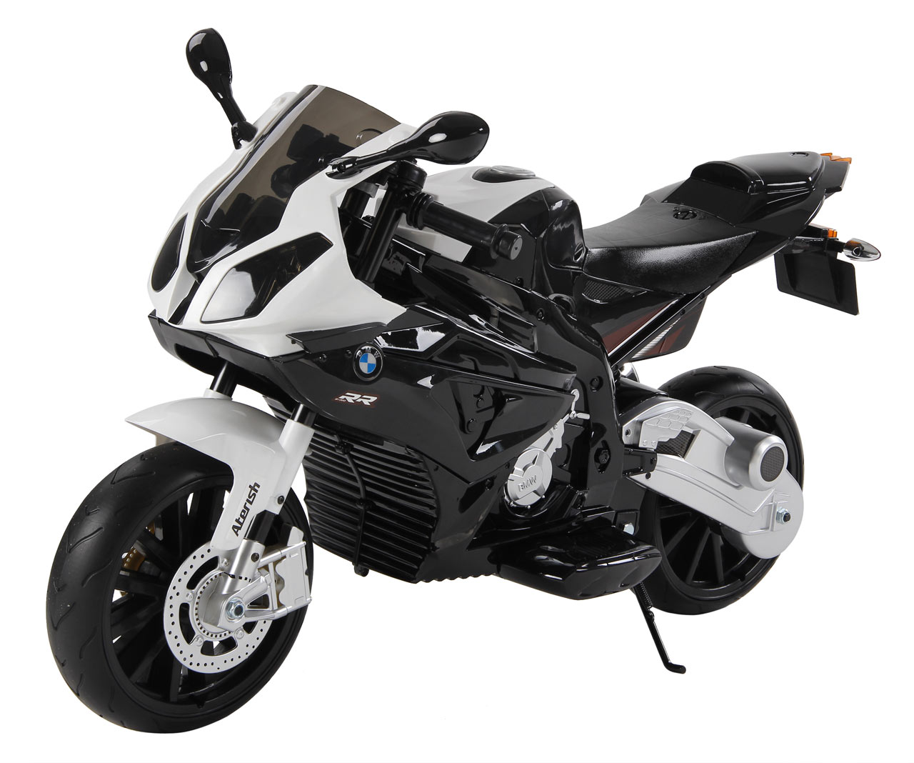 Se BMW S 1000 RR Motorcykel til Børn 12V med gummihjul, Sort hos MM Action