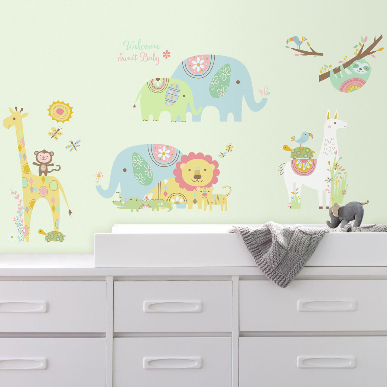 Billede af Baby dyr wallstickers