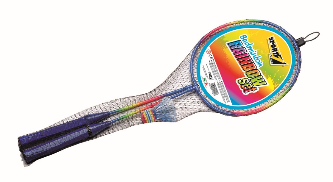 Se Badminton sæt ''Rainbow'' hos MM Action