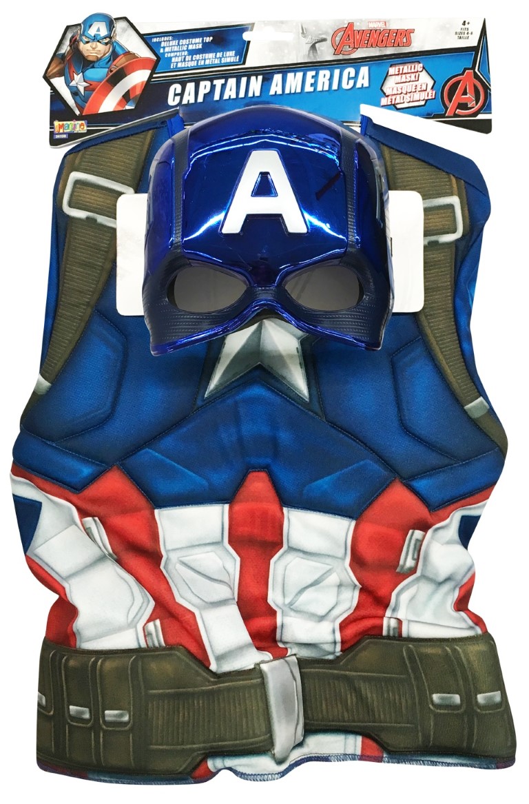 Regan flygtninge atomar Captain America Deluxe Top udklædningssæt, 4-7 år Kr. 199 - på lager til  omgående levering