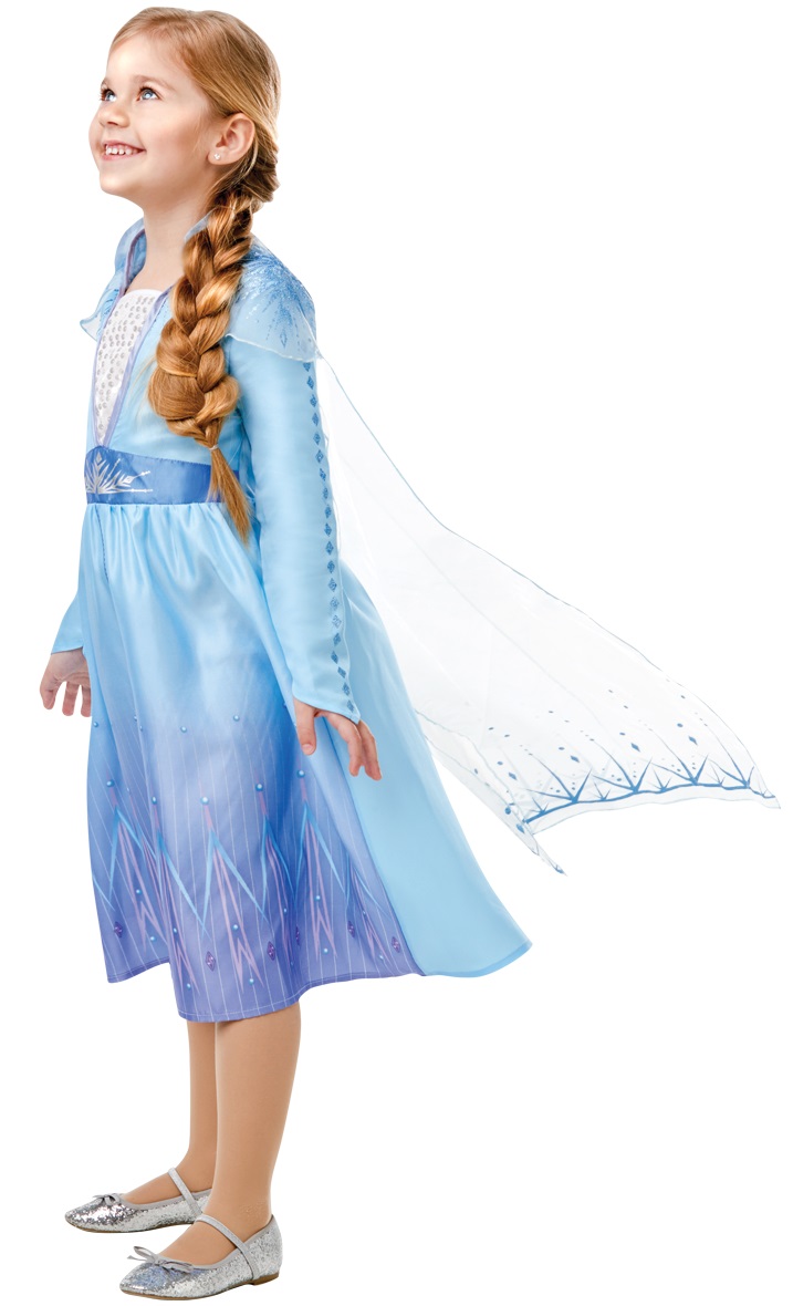Disney Frost 2 ELSA Kjole Udklædningstøj (3-9 år) Kr. - på lager til omgående levering
