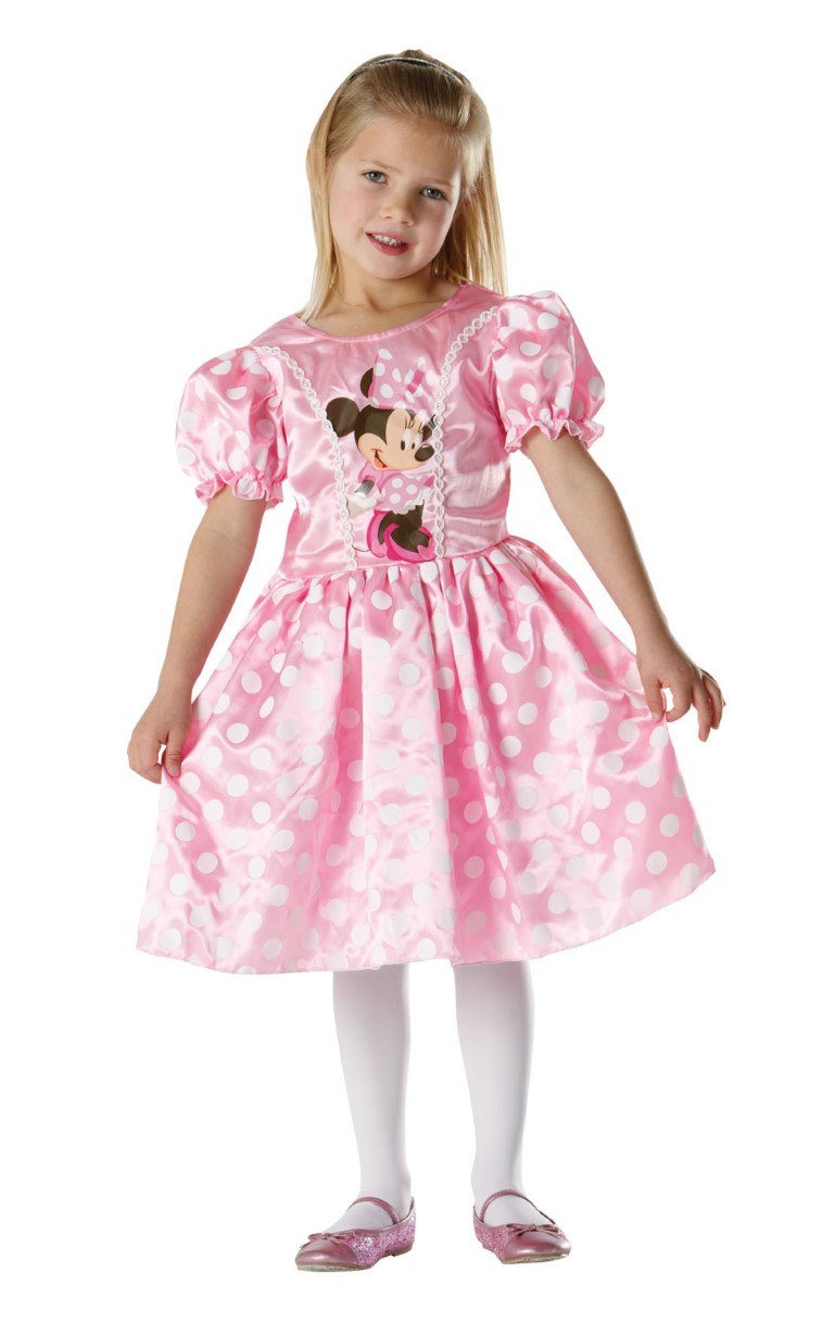 Billede af Disney Junior Minnie Mouse Classic Pink Kostume (3-9 år)