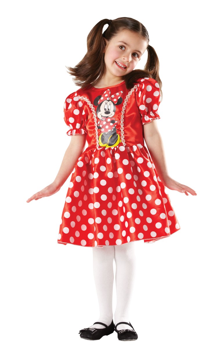 Billede af Disney Junior Minnie Mouse Classic Rød Kostume (3-9 år)