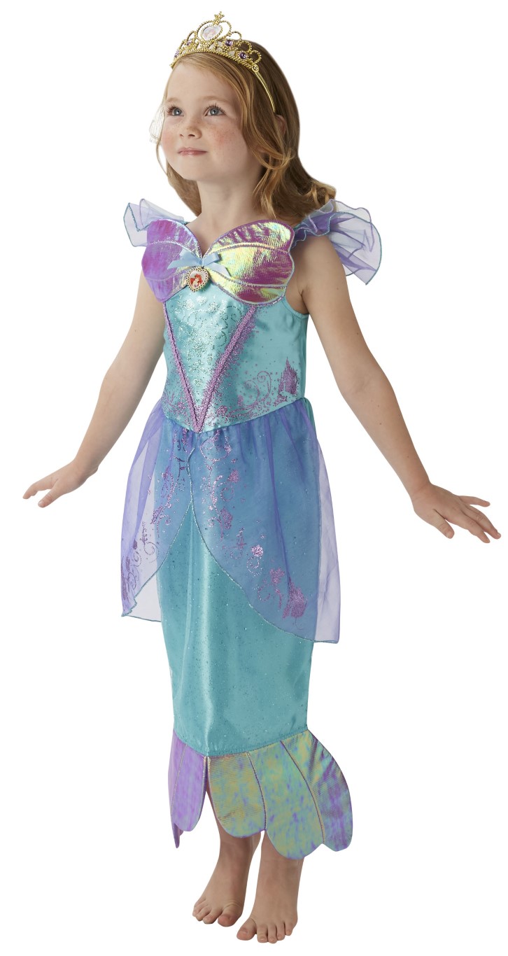 Disney Prinsesse Ariel Deluxe Kjole Udklædningstøj (3-9 år) Kr. 299 - på lager omgående levering