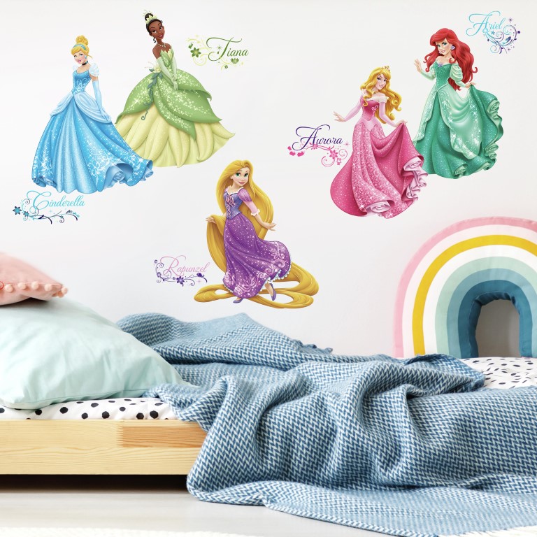 Se Disney Prinsesse Royal Wallstickers hos MM Action