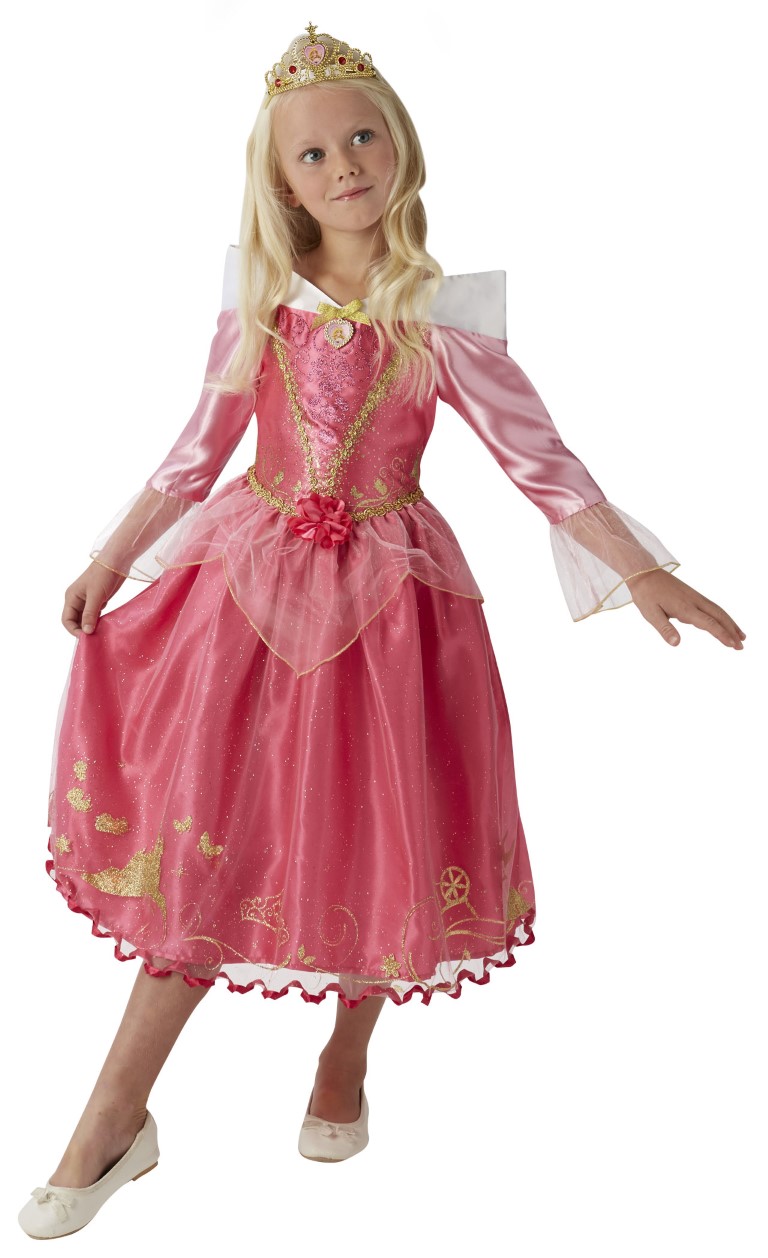 Disney Prinsesse Tornerose Deluxe Kjole Udklædningstøj år) Kr. 299 - på lager til omgående levering