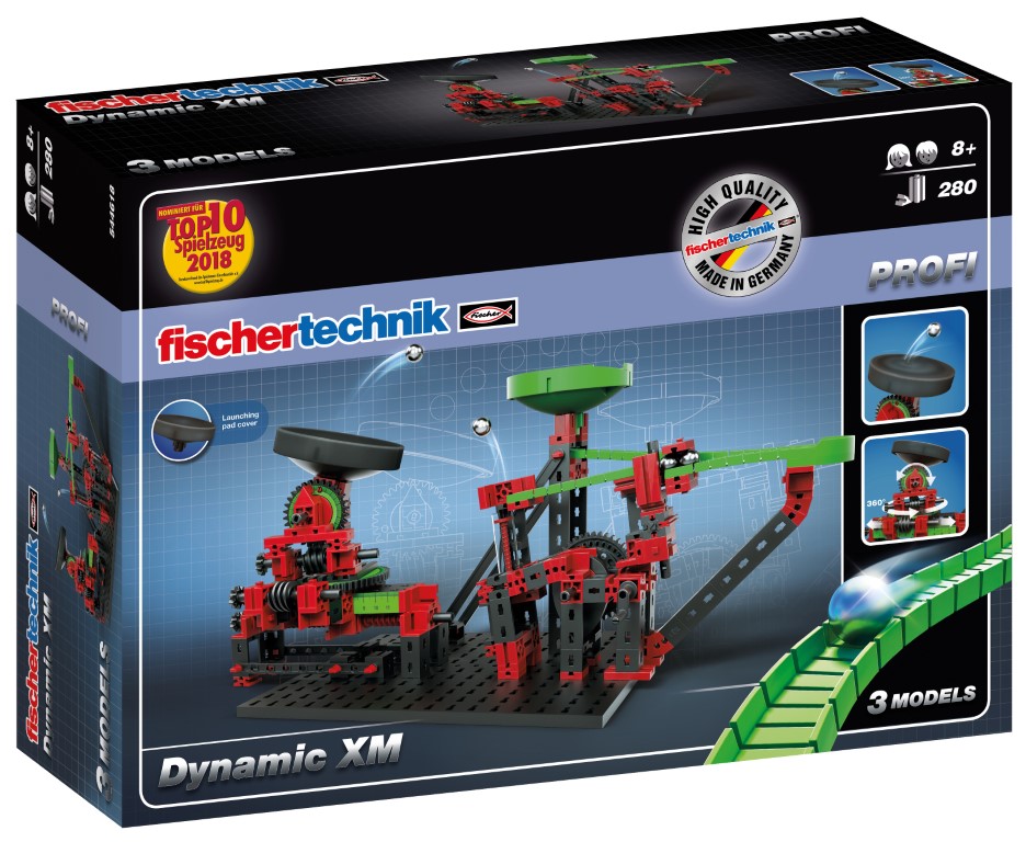 Se Fischertechnik Profi Dynamic XM Kuglebane (280 dele) hos MM Action